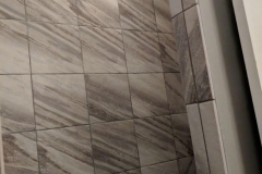 shower grouted