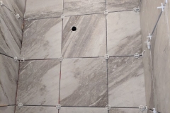 shower spacer placement